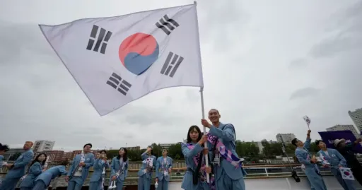 Image for article South Korea Mistakenly Introduced as North Korea at 2024 Paris Olympics Opening Ceremony