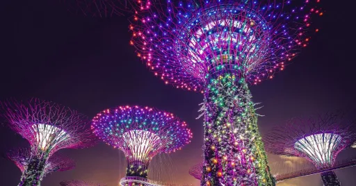 Image for article See the Northern Lights in Singapore? Don’t Miss This Free Light Show!