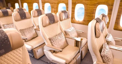 Image for article Photos of Emirates Premium Economy Seats and Food