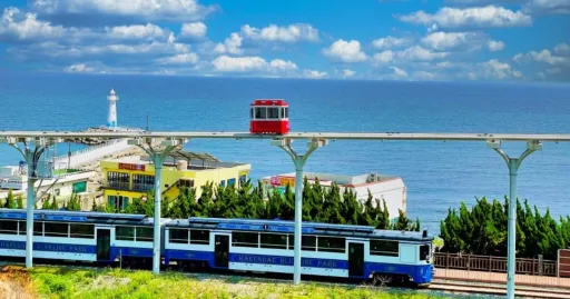 Image for article Haeundae Blueline Park: A Guide to the Sky Capsule & Beach Train in Busan