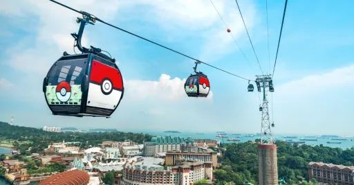 Image for article Singapore Cable Car Celebrates 50th Anniversary With Pokémon-Themed Cable Cars