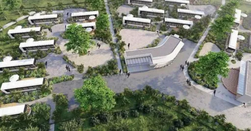 Image for article New Eco-Friendly Resort Using Upcycled Buses to Open in Changi in 2023