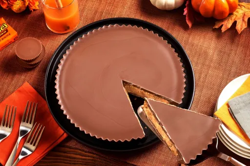 Image for article Reese’s ‘Giant’ Peanut Butter Cup Is Here & It’s as Big as a Pie