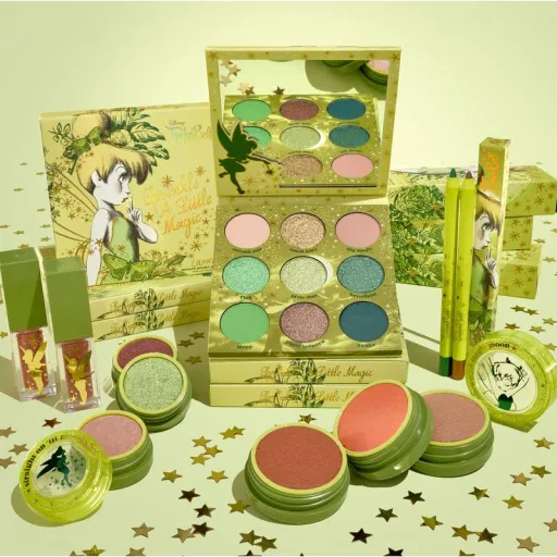 Image for article New ColourPop x Tinker Bell Collection Comes With “Fairy Dust,” Lip Stains, Cream Blushes & More