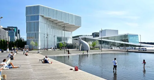 Image for article This Stunning Norwegian Library Has Been Named the Best Library in the World 