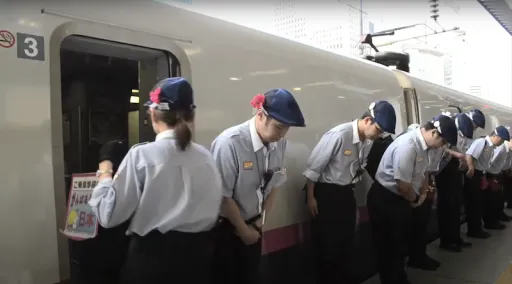 Image for article This Japan Train Crew Can Clean Bullet Trains in Only 7 Minutes