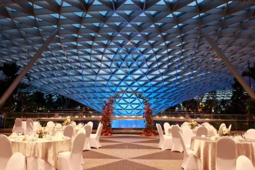 Image for article A Singapore Wedding in Changi Airport Against the Waterfall? Possible!