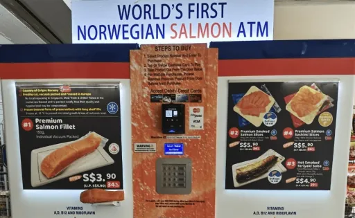 Image for article You Can Buy Salmon in Singapore Through Vending Machines