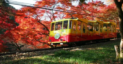 Image for article The Best Way to Experience Autumn in Japan? Try the Takao Tozan Railway