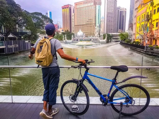 Image for article Man Skips Exams And Cycles From India to Singapore