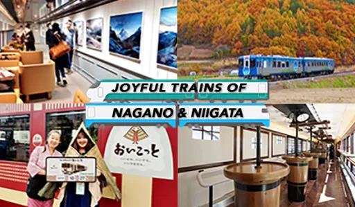 Image for article Experience Nagano & Niigata’s Joyful Trains: Sake Tastings, Art Galleries, Planetarium Onboard and more!
