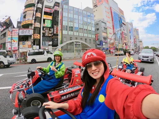 Image for article You Can Drive a Real-life Mario Kart Along the Streets of Japan