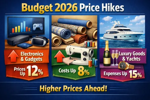 image for article Budget 2026-27 Cost Hikes: Cigarettes Up Rs 55, STT Doubles on F&O Trading | India Finance