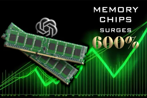 image for article Memory Chip Supercycle Divides Winners and Losers: PC Giants Sink as Suppliers Soar 400%