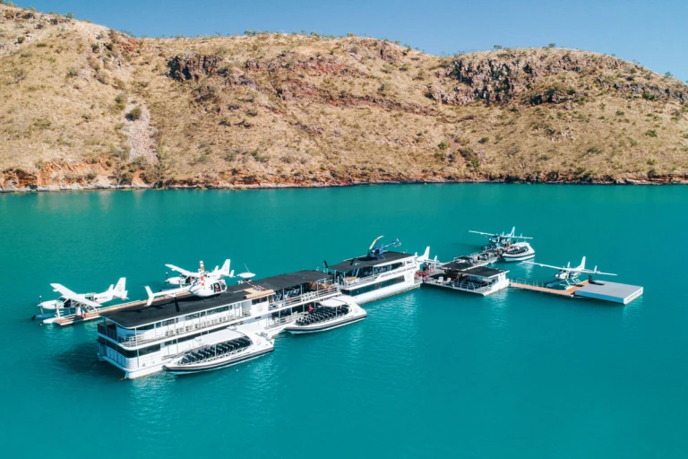 Stay in a floating hotel, complete with seaplane rides over the Horizontal Falls at Jetwave Pearl