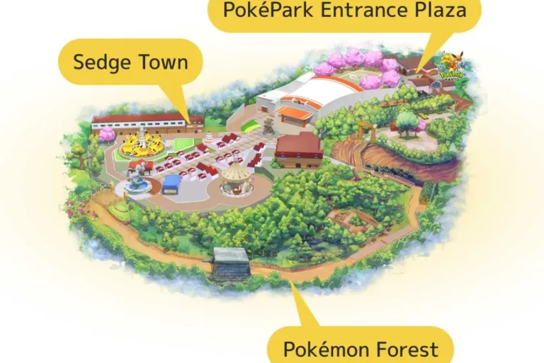 PokéPark Kanto Map