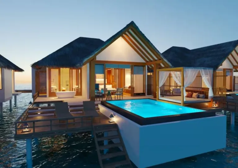 Overwater villa Airbnb Maldives 