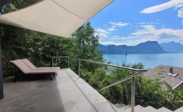 lakeside villa Airbnbs in Lucerne Lake