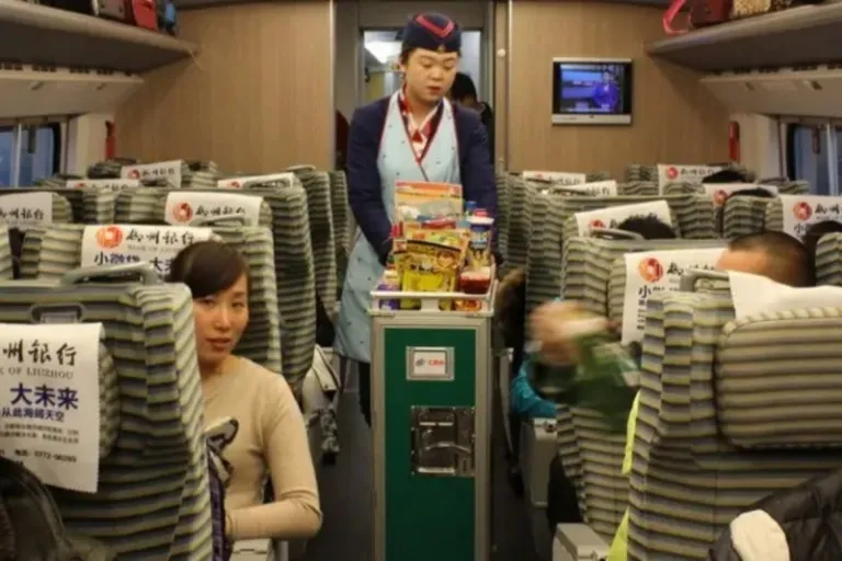 china high speed rail food trolley