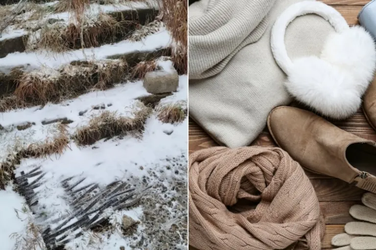 snow, winter clothes