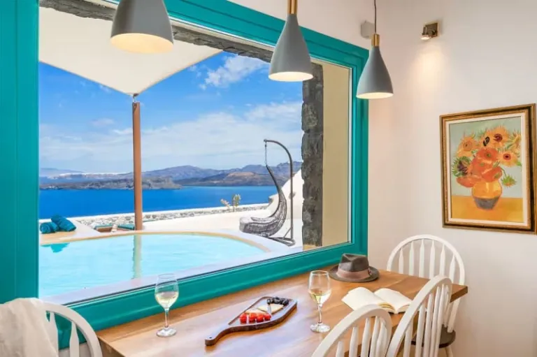 cliffside Airbnb Stays in Santorini with Caldera Views
