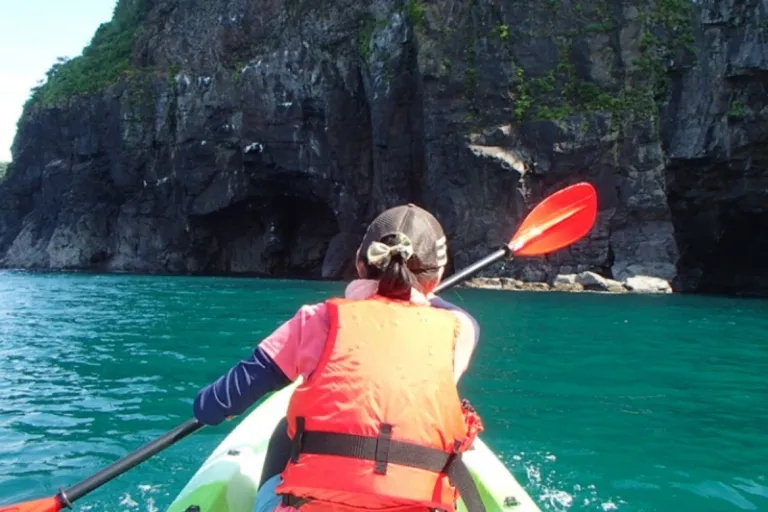 Sea kayaking activity at Honjo beach