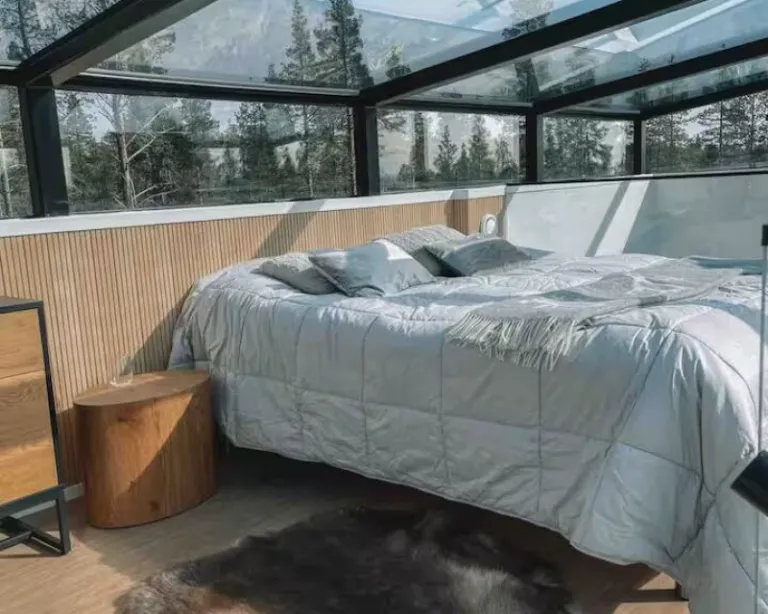 Airbnbs in Finland northern lights view