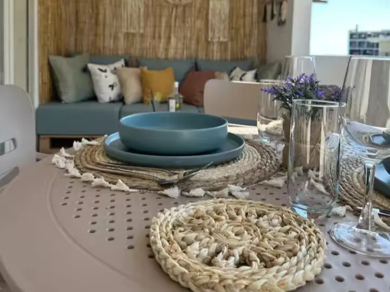 boho styled Airbnb stays in Dhërmi