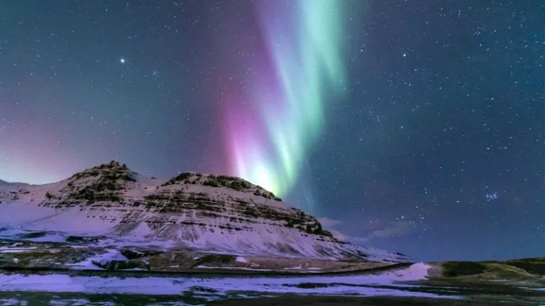 aurora borealis in Iceland