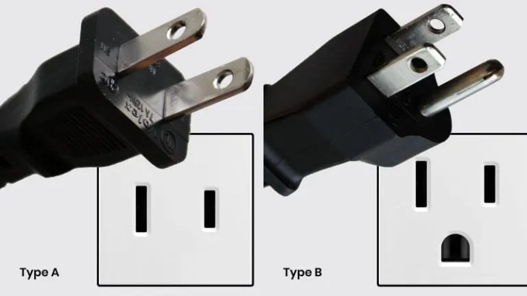 Type A and B plugs
