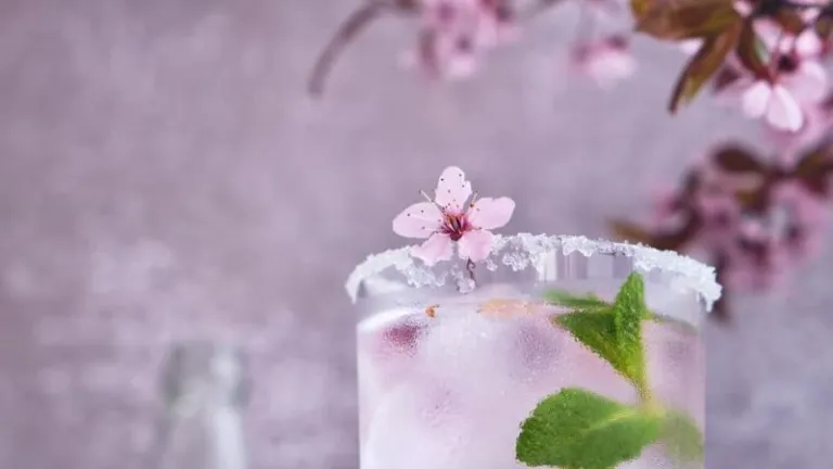 Cherry blossom drink