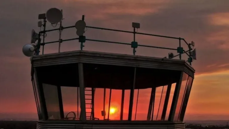 Stapleton International Airport control tower, Denver, USA