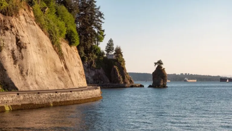 Stanley Park Seawall in Canada