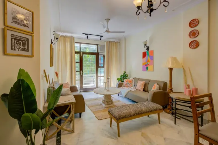 boho styled Airbnb stays in Delhi