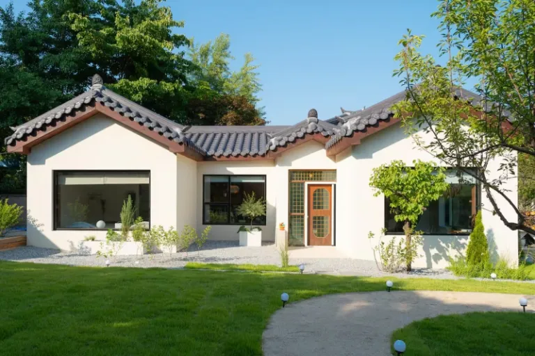 modern hanok Airbnbs near Nami Island