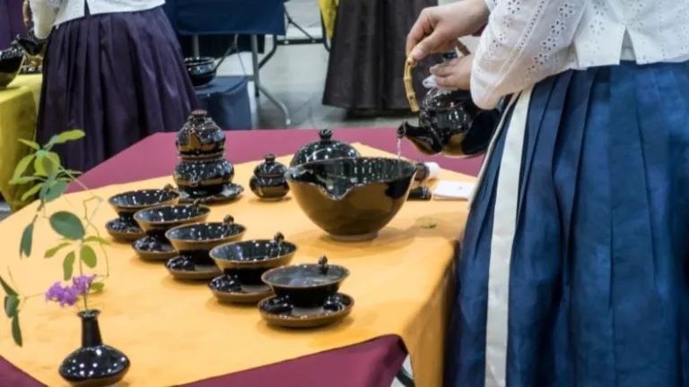 Korea tea ceremony