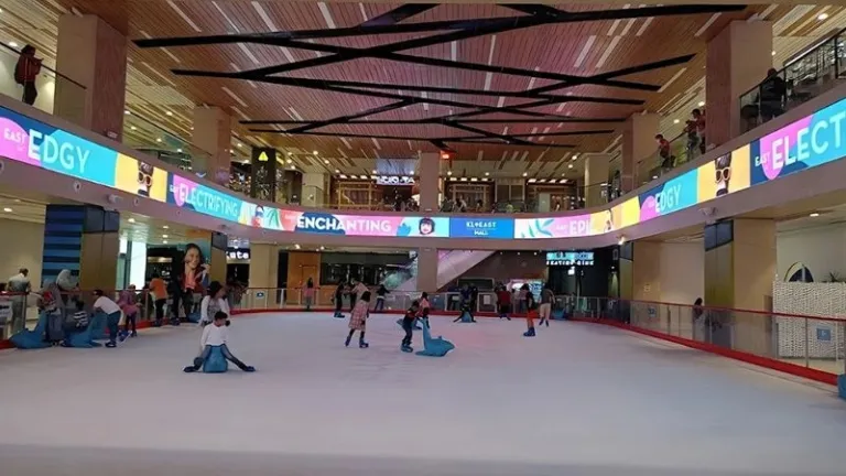 Blue Ice Skating Rink