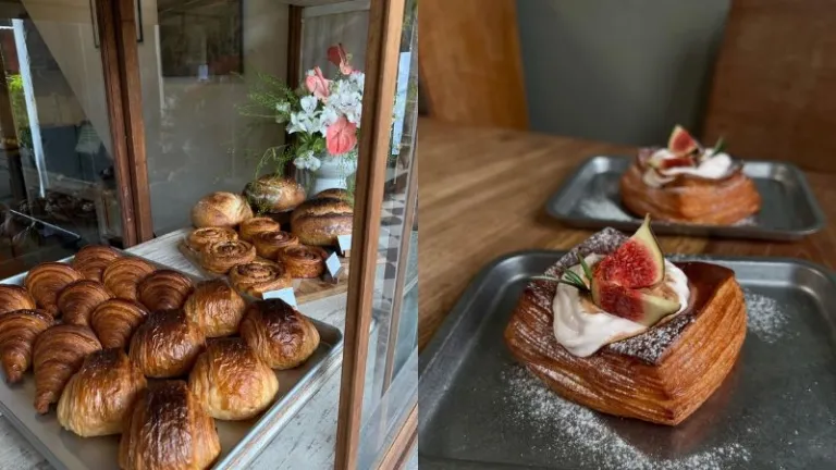 Flowers in the window cafe in Johor Bahru