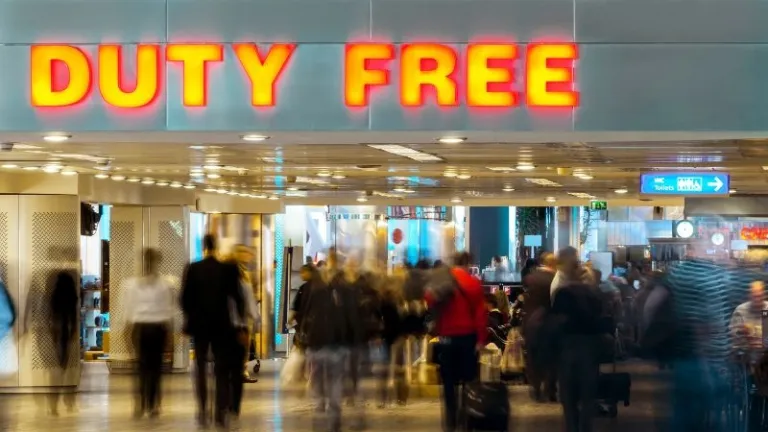 duty free shopping at the airport