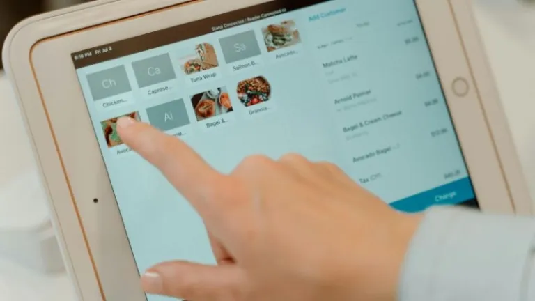 ordering with a kiosk