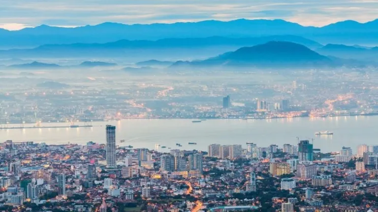 Aerial view of George Town