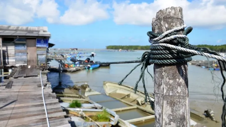 Kukup fishing village