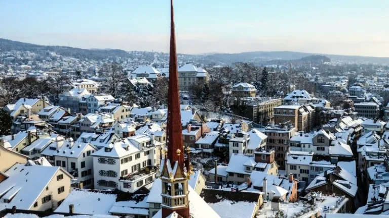 Zurich in winter