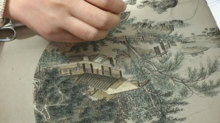 traditional embroidery in Suzhou