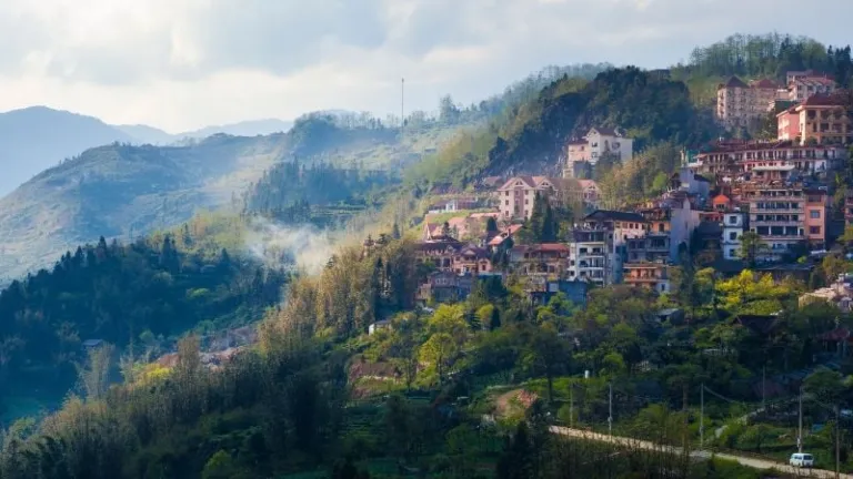 Sapa town in Vietnam
