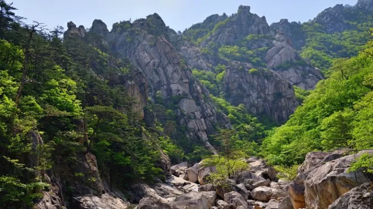 Geumgangsan, diamond mountains, in South Korea