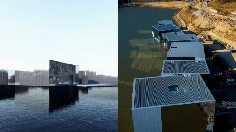 Anjwa Island floating museum in Korea