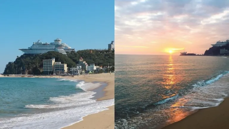 Jangdongjin beach in Korea