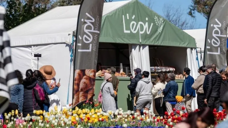 pop up bakery at Floriade