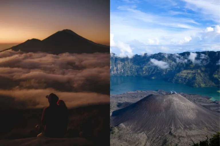mount batur and rinjani
